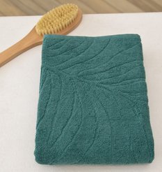 Полотенце махровое Flora 50х80 изумрудный
