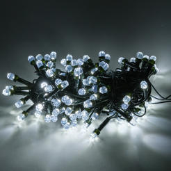 Электрогирлянда внутренняя Нить Premium 6м 120 LED,холодный белый, fast flash,контролер, темно-зеленый кабель