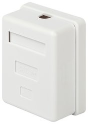 Розетка компьютерная неэкранированная ЭРА RJ-45 белая