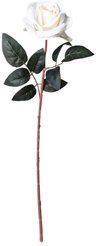 Цветок искусственный Lefard Роза белый 51см