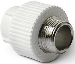 Муфта полипропиленовая комбинированная Pro Aqua d25х1/2" наружная резьба