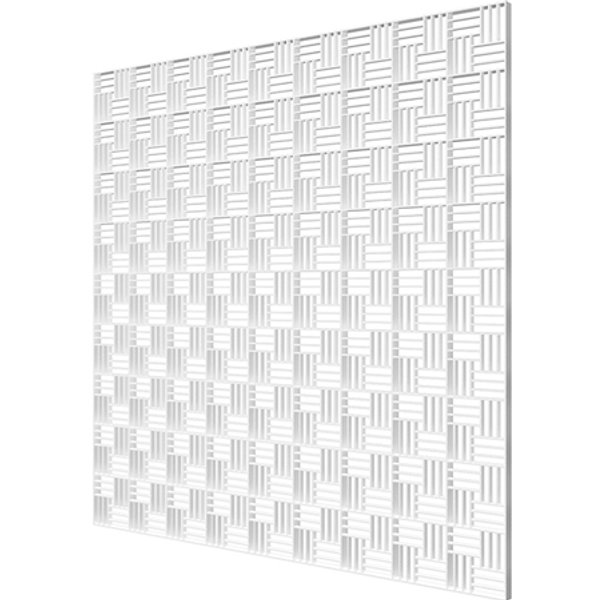 Решетка вентиляционная декоративная потолочная 595х595,белая
