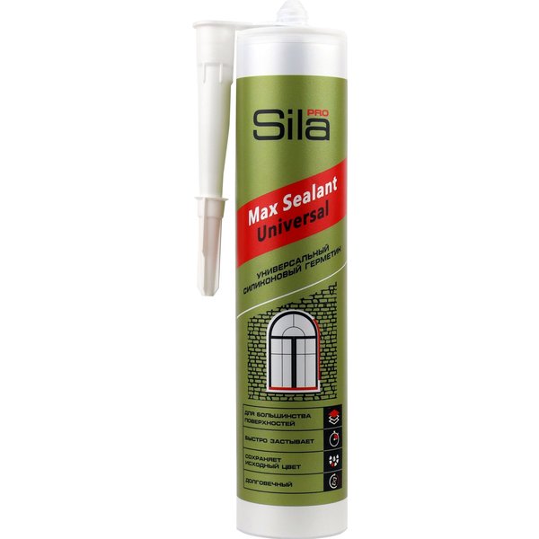 Герметик силиконовый универсальный Sila PRO Max Sealant Антрацит (280мл)