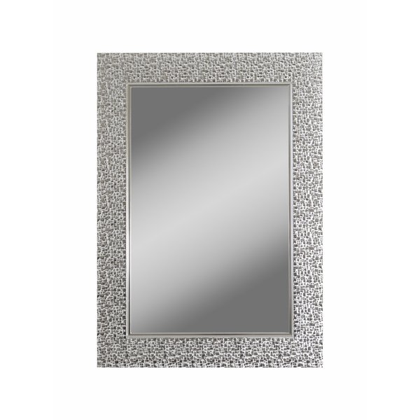 Зеркало Fargo серебро 500х700, реверсивное крепление