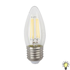 Лампа светодиодная ЭРА F-LED B35-11W-827-E27 11Вт филамент свеча теплый белый свет