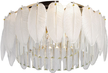 Люстра Бриз 4х60W E14+14W LED, пульт, металл, стекло, золото