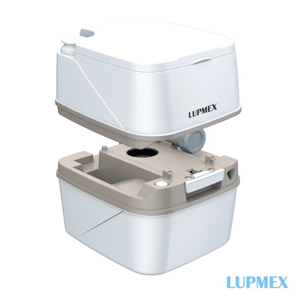 Биотуалет Lupmex 79122 с индикатором 18л белый с серым 