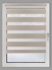 Штора рулонная DAY&NIGHT 50х160см бежево-серый