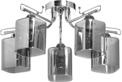 Люстра Олимпия 5х40W Е14 металл, стекло, хром