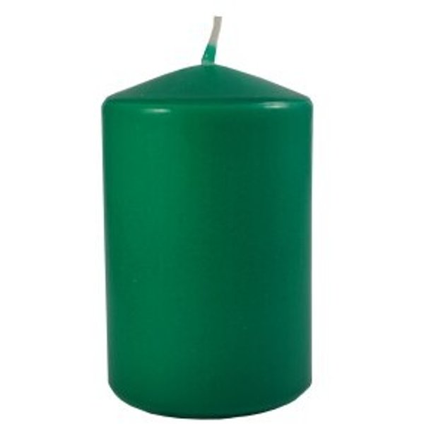 Свеча столбик зеленая 50х80мм