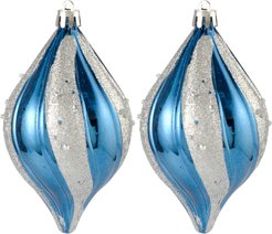 Набор украшений Луковицы 2шт 12см, синяя ночь, SYQB2-0123180