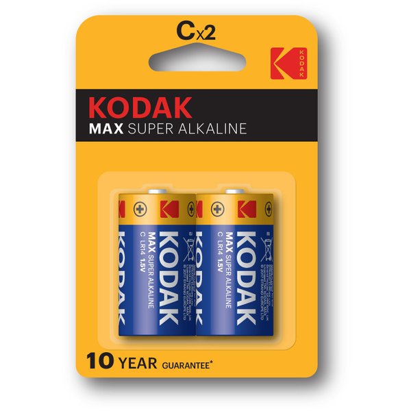 Батарейка алкалиновая Kodak LR14-2BL MAX SUPER 2шт