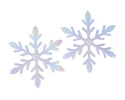 Украшение снежинка 12см радужная SYLKGJD-4821166