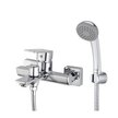 Смеситель для ванны Milardo Poli POLSB00M02 в комплекте с душевыми аксессуарами