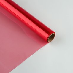 Плёнка глянцевая прозрачная 0,6x10м розовый 10091672