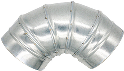Отвод для круглых воздуховодов на 90°,D160,оцинкованная сталь