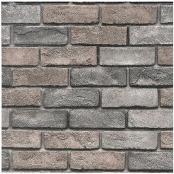 Обои самоклеящиеся ПВХ LAKO DECOR Кирпичная кладка серый 500х6000х2,5мм (рулон 3м²)