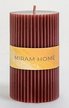 Свеча формовая Miram Home Ribbed 6х20см коричневый