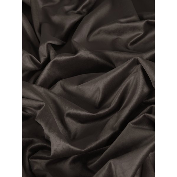 Ткань портьерная Бархат Y 1680-11 темно-коричневый 280см