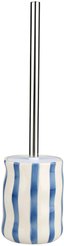 Ершик для унитаза Zenfort Ривьера, керамика, синяя полоска