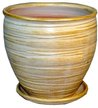 Горшок керамический 19см/2л Классика бел/зол.32-96
