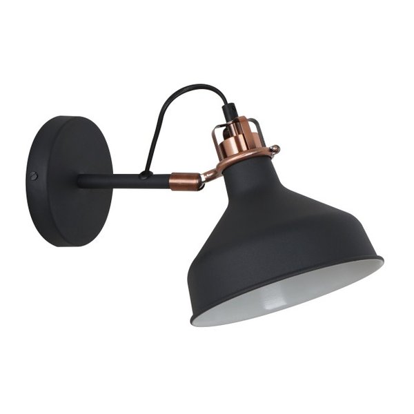 Светильник настенный Amsterdam WML-425 C62 черный+медь E27х1 металл