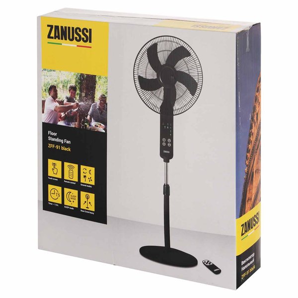 Вентилятор напольный Zanussi ZFF-91 black 45Вт