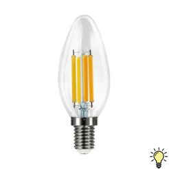 Лампа светодиодная филамент 12Вт 220В Camelion LED12-C35-FL 830 E14 свеча