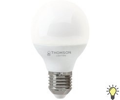 Лампа светодиодная THOMSON LED GLOBE 10W шарик E14 3000K свет теплый
