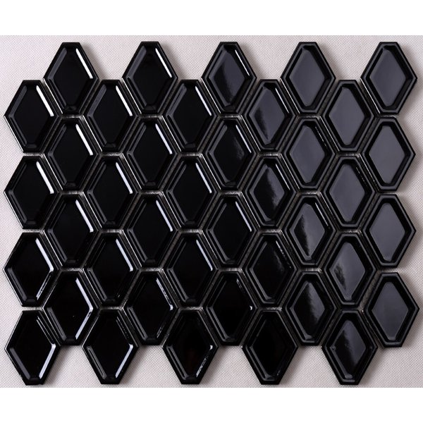 Мозаика Tessare 32,5х25х0,7см керамика черный шт(QY74000)