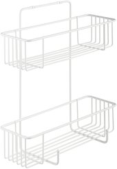 Полка прямая двухъярусная Кора 35х14,5х37,5см, белый