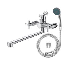 Смеситель для ванны VODA Dive DV31 в комплекте с душевыми аксессуарами
