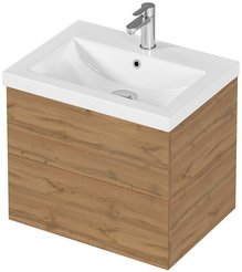 Тумба подвесная MIX 60см push дуб вотан без раковины