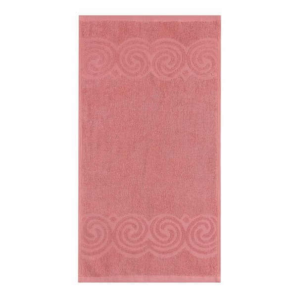 Полотенце махровое Love Life Border 70х130см, цв. пыльно-розовый, 100% хлопок, 380гр/м2 