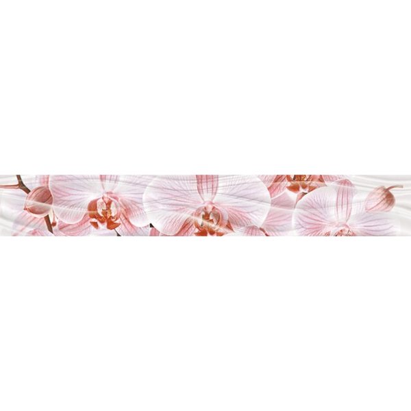 Бордюр настенный Орхидея 6х40см G розовый шт