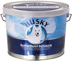 Краска интерьерная акриловая HUSKY матовая износостойкая белая (10л)