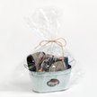 Набор подарочный для бани и сауны 6 предметов (Мочалка, Открытка, Подставка под горячее, Полотенце, Щётка)