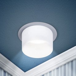 Светильник встраиваемый декоративный ЭРА DK106 WH MR16 GU5.3 белый