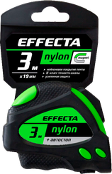 Рулетка 3мх19мм пластиковый корпус Effecta Nylon