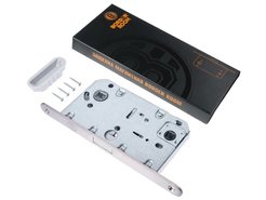 Защелка сан/тех BORDER 96мм магнитная тисненый никель