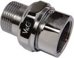 Сгон латунный прямой V&G хромированный 3/4"