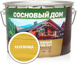 Антисептик декоративный для древесины СОСНОВЫЙ ДОМ калужница (9л)