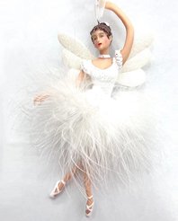 Украшение фигурное Балерина 19х10х4см, белый, SYXTSB-5625125