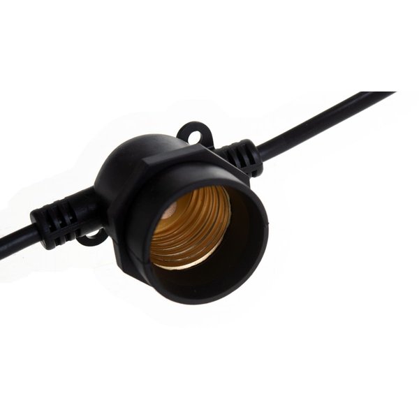 Светильник-гирлянда Белт-лайт CL50-13 20xE27 черный 13м (3м сетевой шнур) IP65