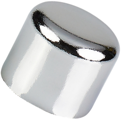 Заглушка D25 закругленная Хром (2шт)