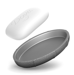 Мыльница настольная MIRACLE,SILVER полирезин