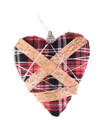 Украшение сердце 11см красный SYPMQC-1021153