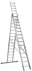 Лестница трехсекционная усиленная Новая Высота 3х15