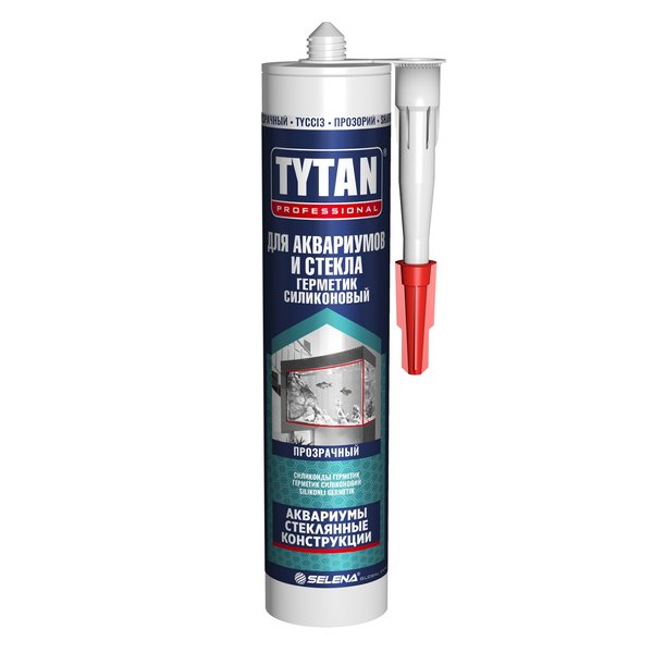 Герметик силиконовый для аквариумов и стекла Tytan Professional бесцветный (280мл)