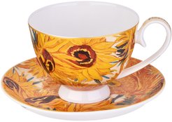 Пара чайная Lefard Art Collection Подсолнухи 250мл фарфор